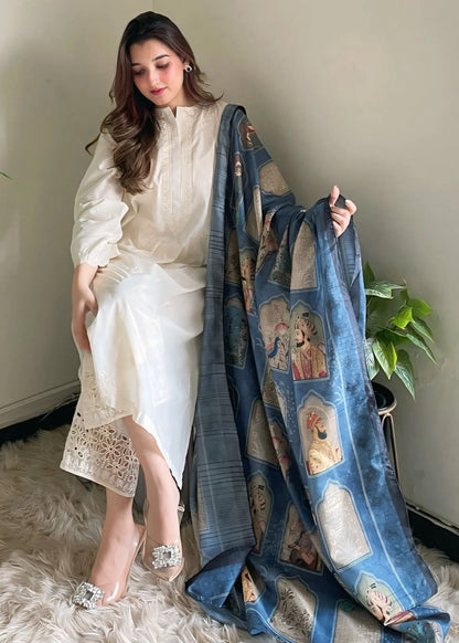 Dastaan - Blue - Dupatta