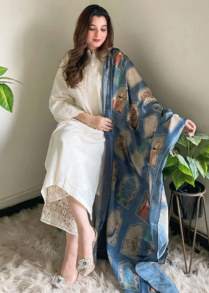 Dastaan - Blue - Dupatta