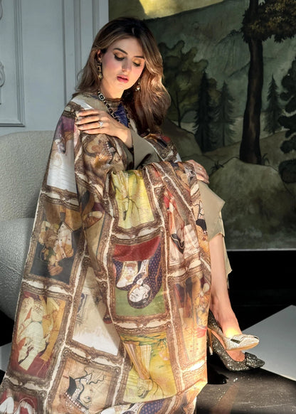 Jashan e Mughal - Multi Color - Dupatta
