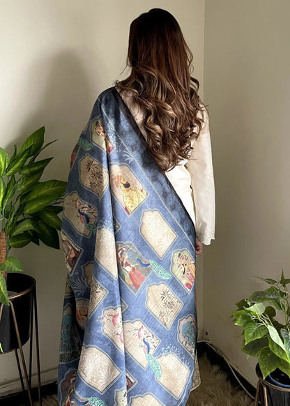 Dastaan - Blue - Dupatta